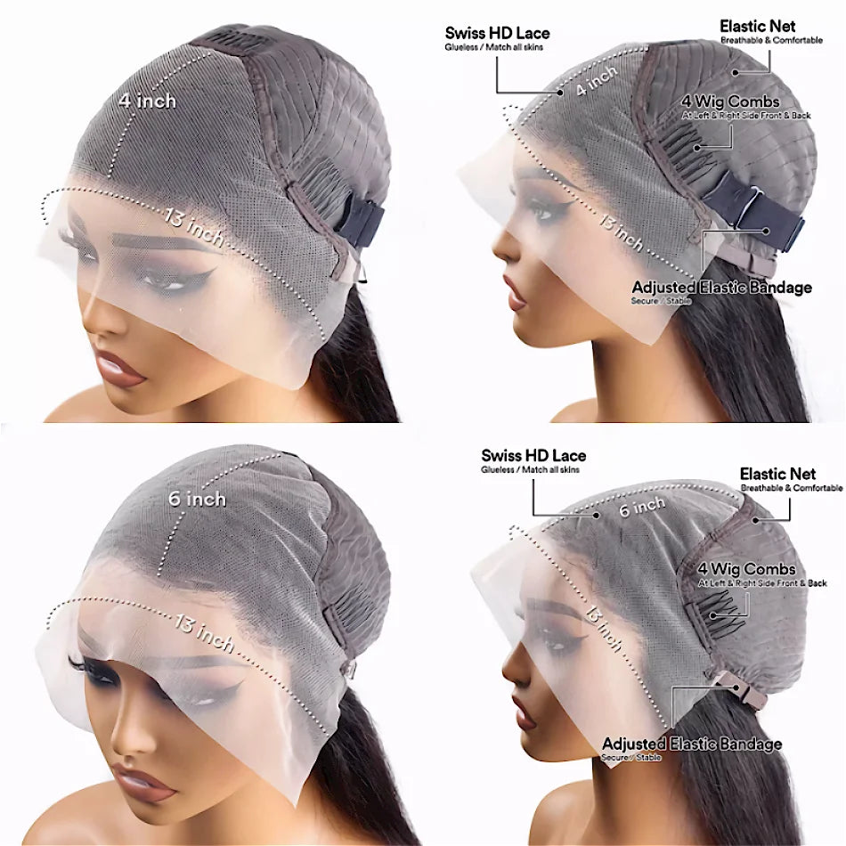 1B/Pink Ombre 13x6 HD Lace Front Wigs Pre Plucked 220% Density Body Wave Highlight Wig Human Hair Pink And Black Colored Wig