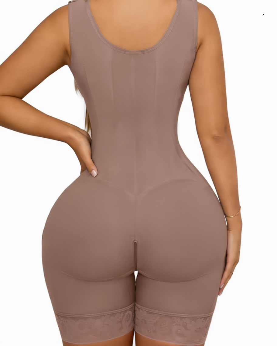 Instant hourglass effect with high compression shapewear for postpartum recovery, post surgery support and all-day tummy control