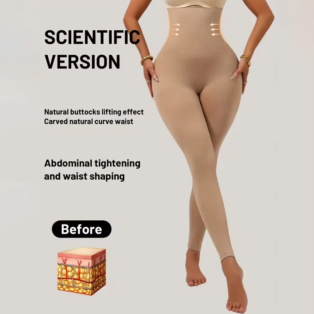 Tummy Control Shaping Leggings High Waist Compression Gym Tights Butt Lift Workout Soft Yoga Pants