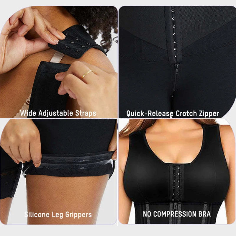 Colombian Waist Trainer Bodysuit for Women | Tummy Control Butt Lifter Shapewear Faja