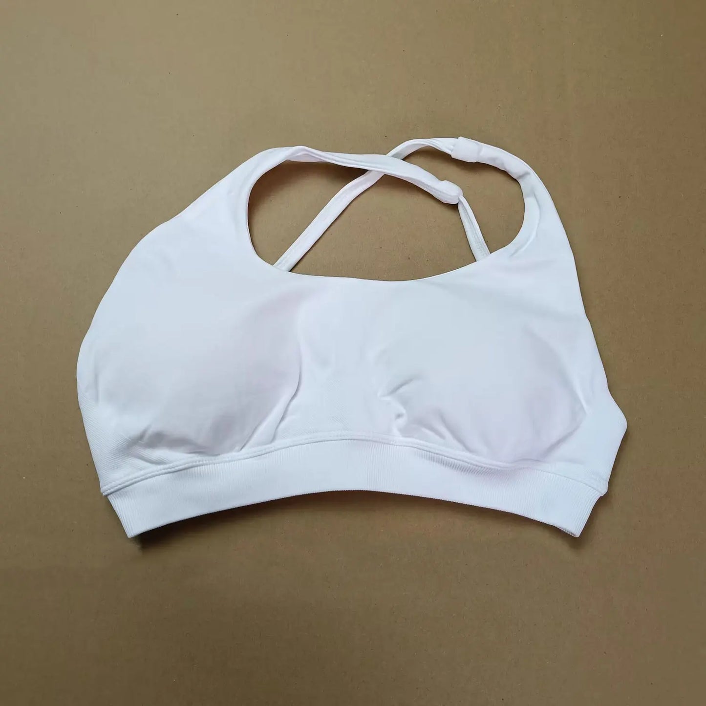 NCLAGEN Asymmetric Sports Bra Gym Top Woman High Support Halter Backless Fitness Speed Activewaer Workout Seamless Underwear